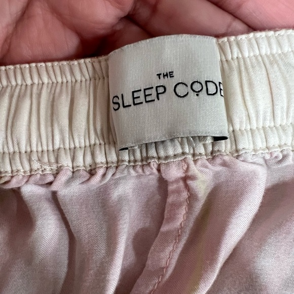 THE SLEEP CODE Striped Pastel Orange Pink Pajama Pants Sz M - Picture 5 of 6